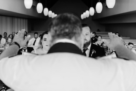 Wedding ceremony by Dr. Gerrit Rademeyer in Vrede
