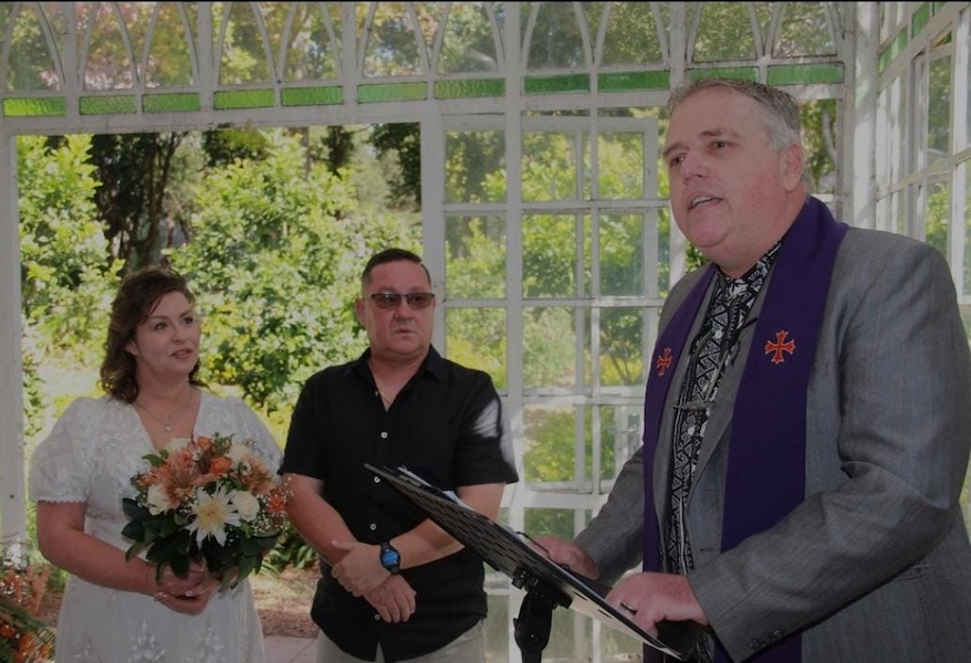 Wedding ceremony by Dr. Gerrit Rademeyer in Vrede