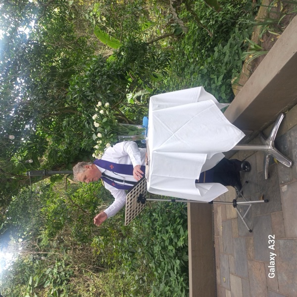 Wedding ceremony by Dr. Gerrit Rademeyer in Vrede