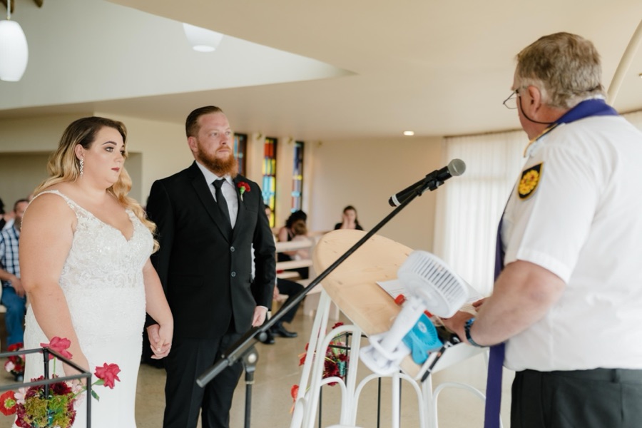 Wedding ceremony by Dr. Gerrit Rademeyer in Vrede